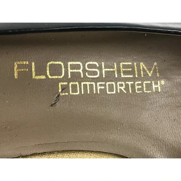 Florsheim Womens Comfortech Black Pointed‎ Toe Block Pump Heel Size US 7.5 N - Picture 9 of 10